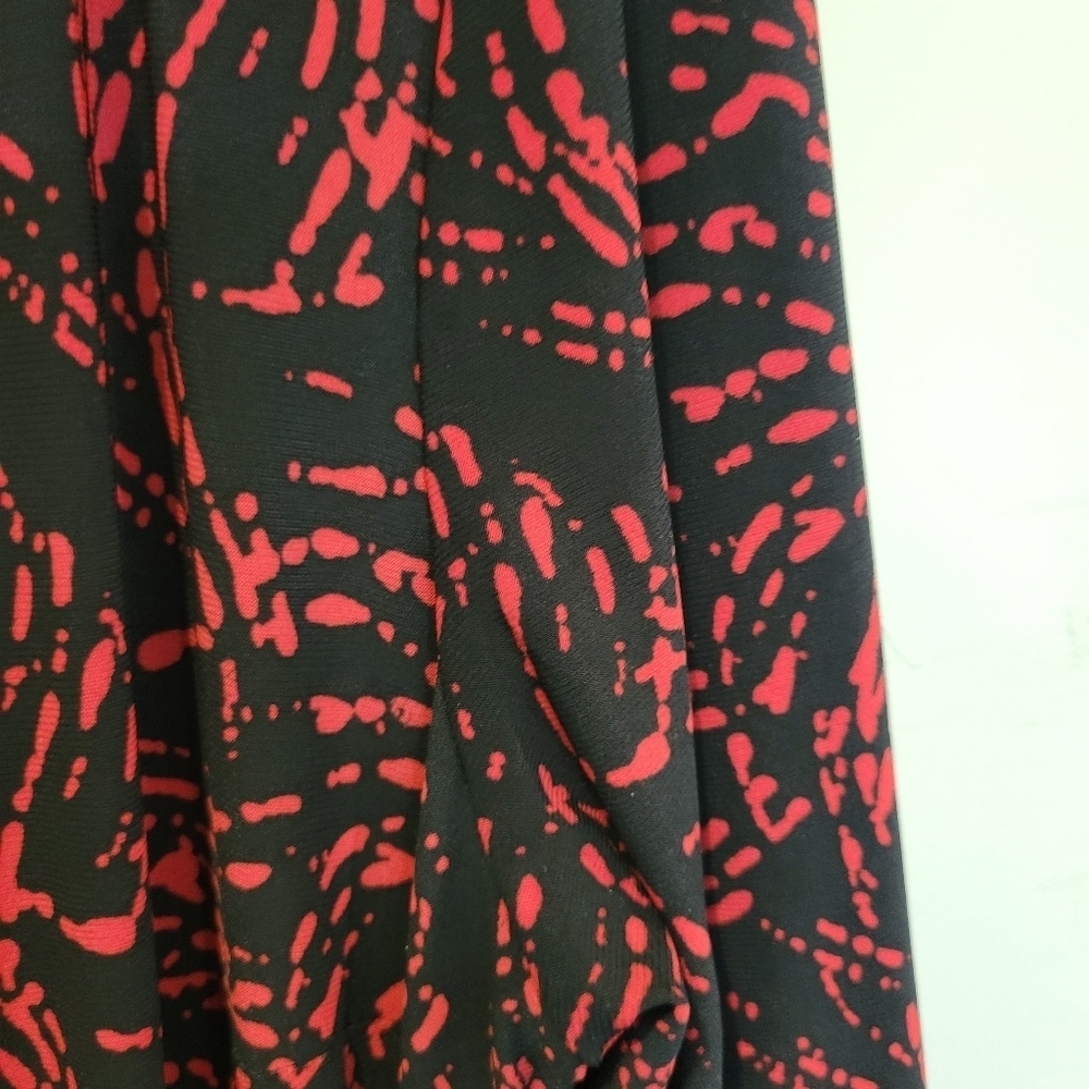 Evan Picone Elegant Faux Wrap V Neck Dress In Size 10 - Picture 5 of 10
